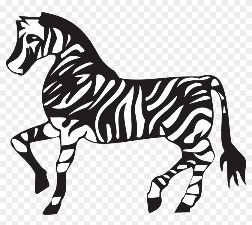 Zebra Black White Png - Free Black And White Clipart Zebra Transparent Png #4753245