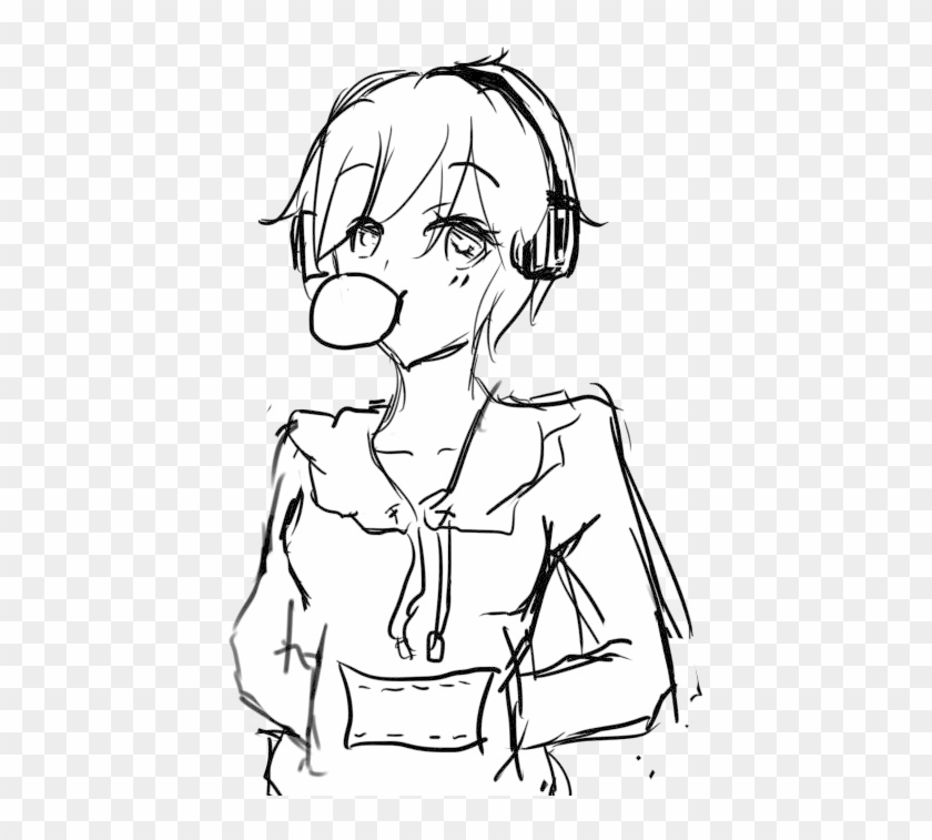 Notice The Big Noses On The Two At The Bottom - Line Art Clipart #4753440