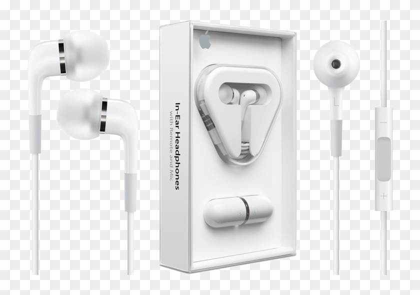Apple In Ear Earphones Clipart #4753618