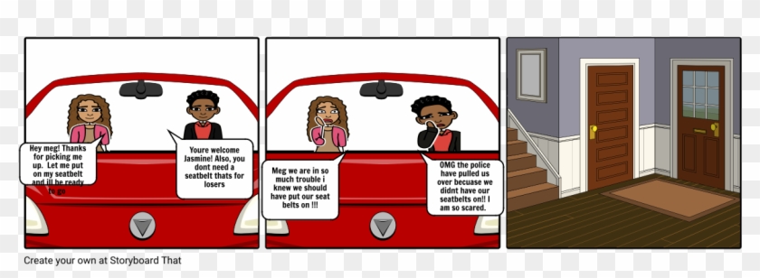 Why You Should Have A Seatbelt - Ponyboy And Randy Car Conversation Clipart