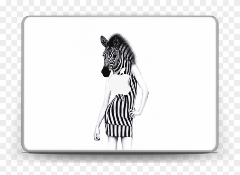 Party Zebra Skin Macbook Pro 13” - Cartoon Clipart #4753809