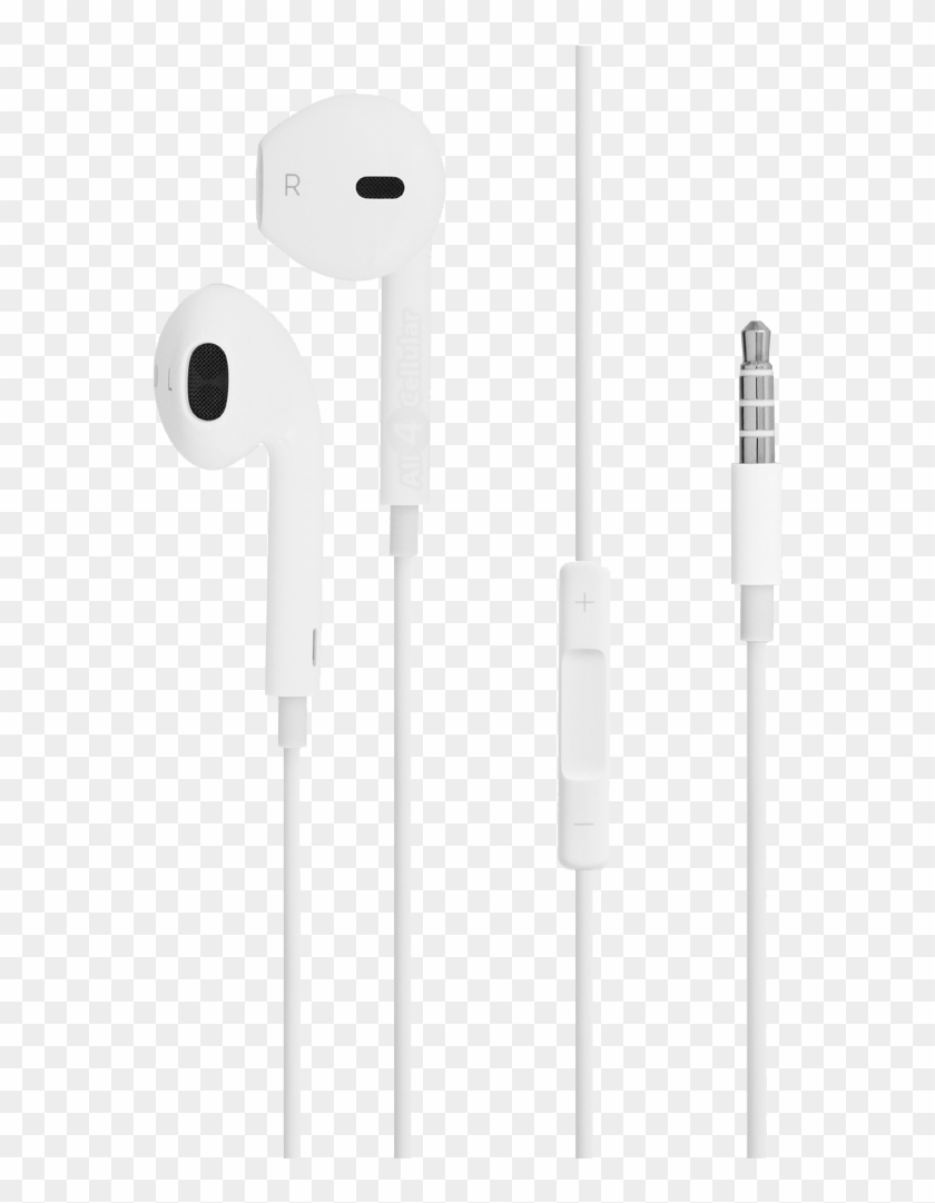 Apple Earphones With Remote And Mic - Headphones Clipart #4753842