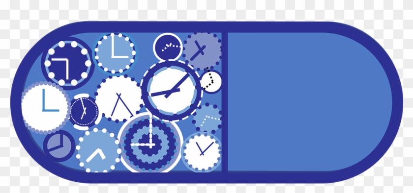 Graphic, Pill, Medicine, Time Release, Capsule - Medicine Time Clipart #4754130