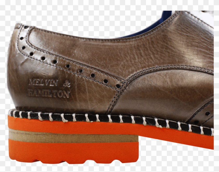 Derby Shoes Henry 13 Rope Aspen Orange - Suede Clipart