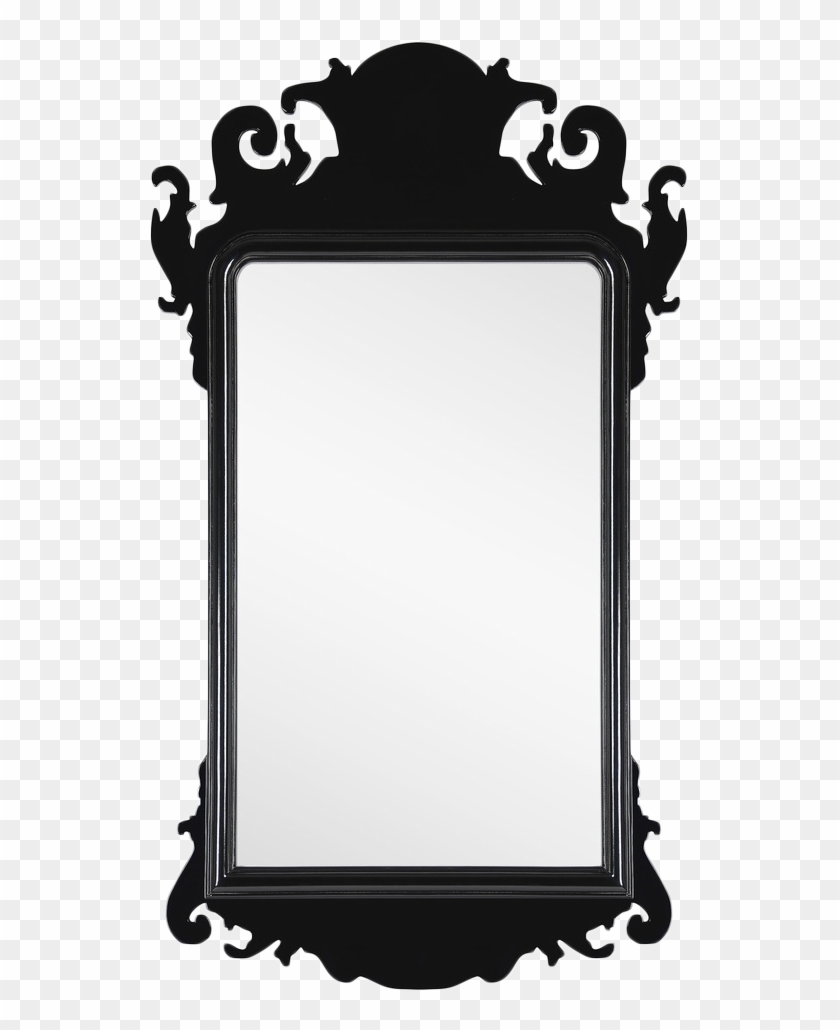 Svg Transparent Stock Black Lacquer Chippendale Image - Mirror Clipart