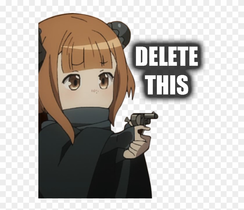 View 1511235939254 , - Delete This Anime Gun Clipart (#4755863) - PikPng