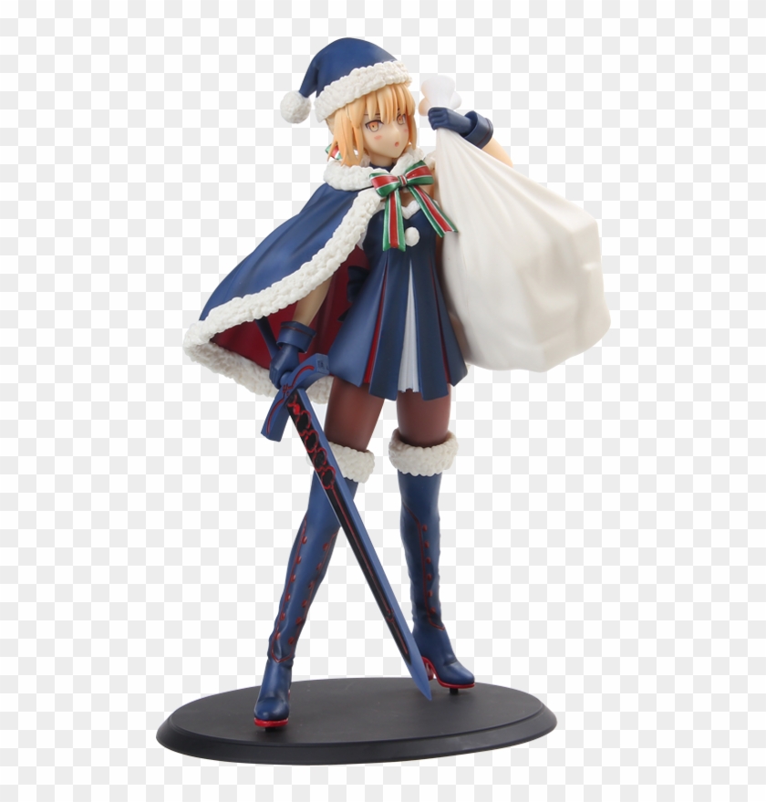 Christmas Seba Hand To Do The Fate Of The Night Saber - Saber Alter Santa Figure Clipart #4755990