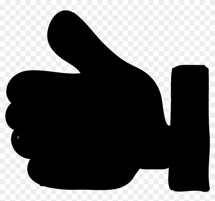 Like Thumb Up Signal Of Filled Hand Comments Clipart #4756166