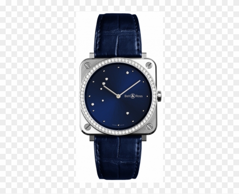 Bell And Ross Brs Ea St Lgd/scr Aviation Midnight Blue - Bell & Ross Ladies Clipart #4756522