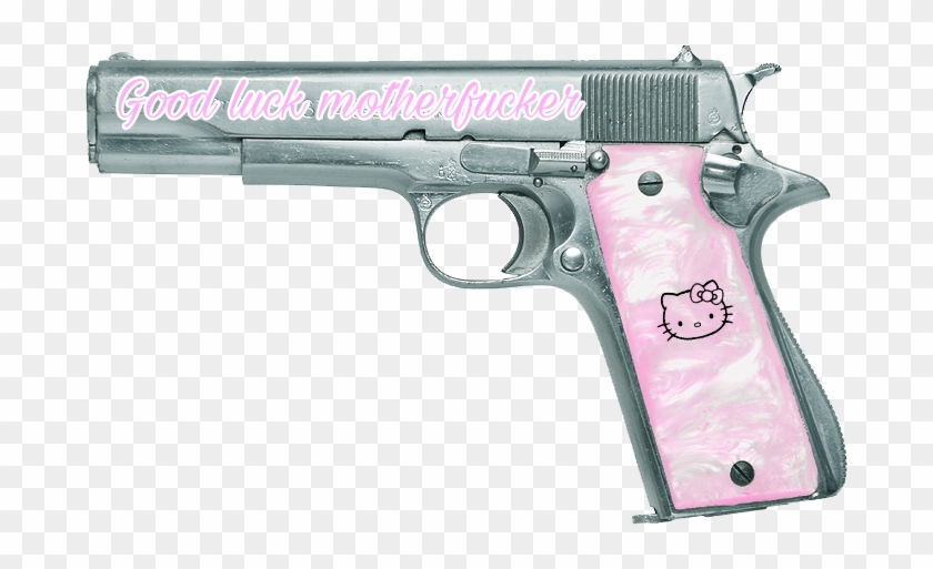 #hellokitty #pink #pinkaesthetic #aesthetic #gun #guns - Samuel Jackson Pulp Fiction Gun Clipart