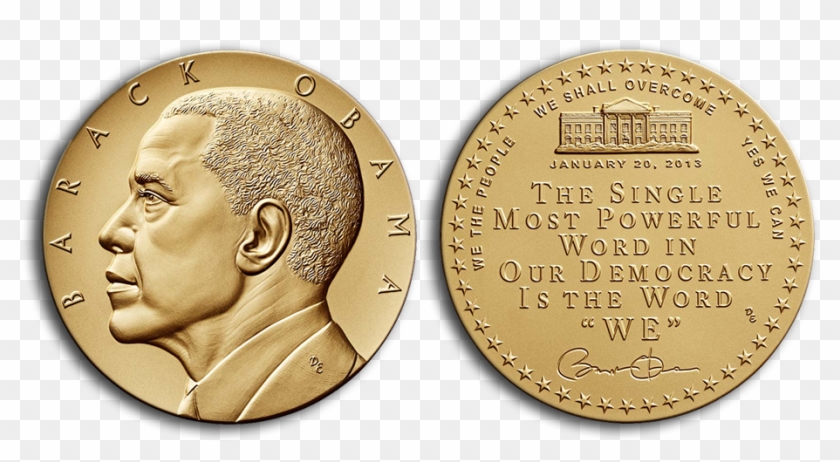 President Obama Receives Bronze Medals Emblemizing - President Obama Bronze Medals Clipart