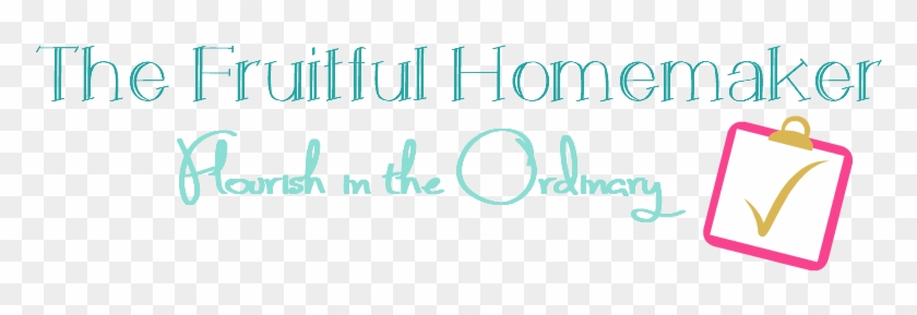 The Fruitful Homemaker - Calligraphy Clipart #4757565