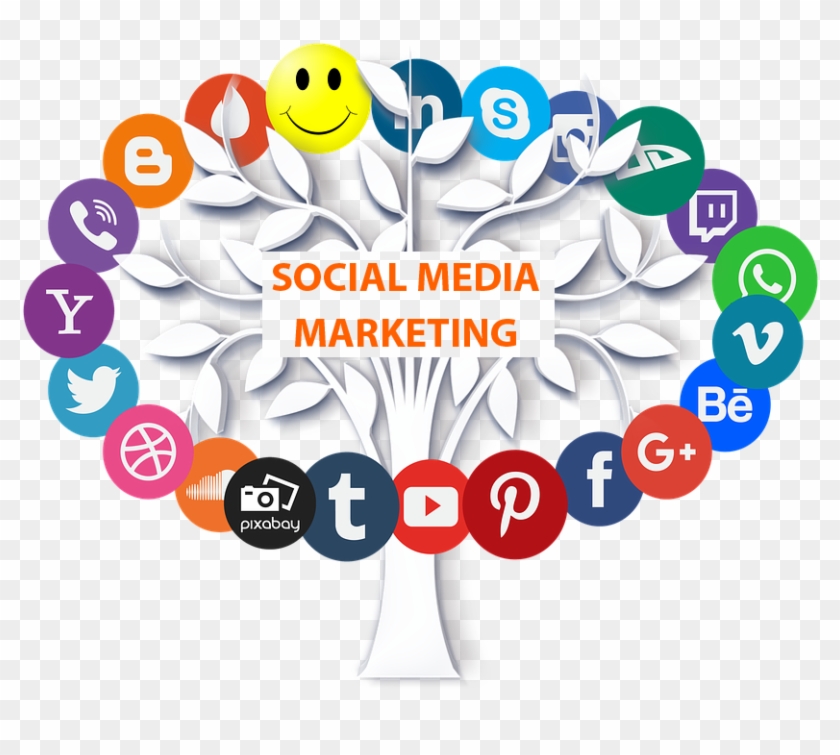 Offline Store Via Social Media Platforms Like Facebook, - Transparent Background Social Media Icons Png Clipart