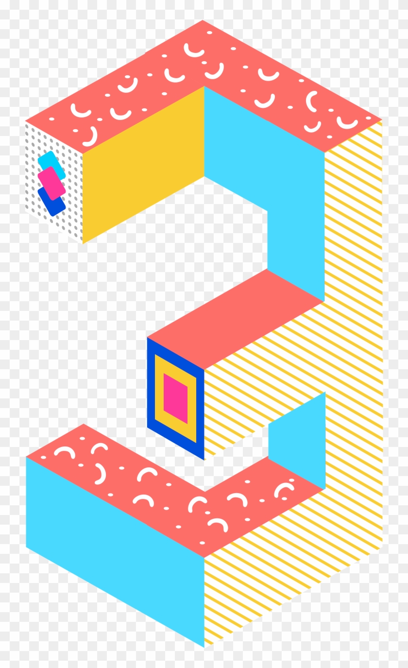 25d Stereo Memphis Trend Png And Psd - Graphic Design Clipart