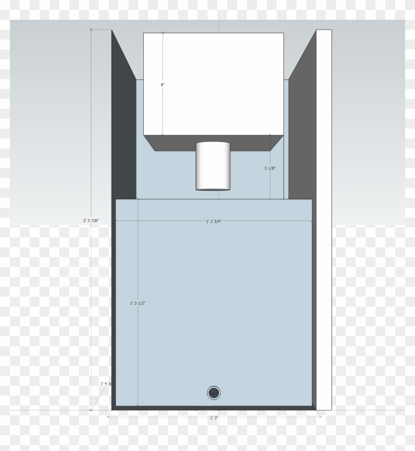 And Here's A 12-gallon Model That Might Not Fit In - Architecture Clipart #4757775