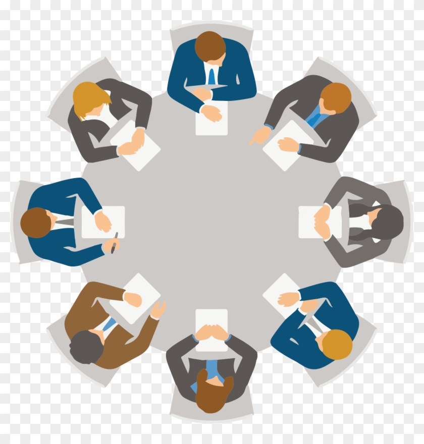 Your Own Business Roundtable - Round Table Meetings Icon Clipart