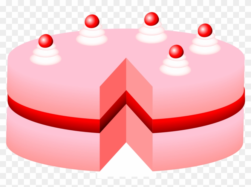 This Free Icons Png Design Of Pink Cake No Plate - Cake Clip Art Transparent Png