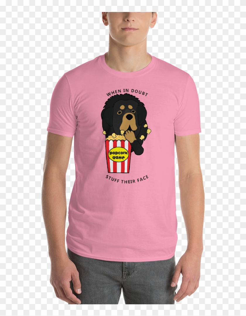 Tibetan Mastiff Popcorn Bt Basenji Popcorn Hashtagtshblack - T-shirt Clipart