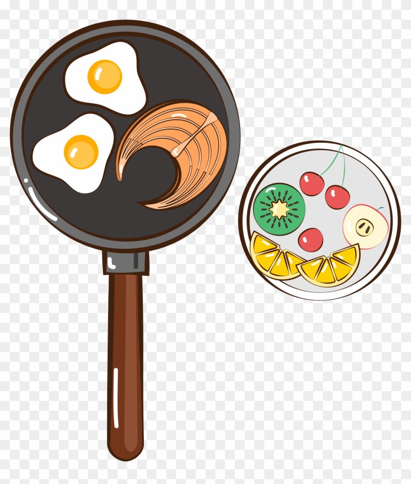 Egg Fish Fruit Cartoon Png And Vector Image Clipart