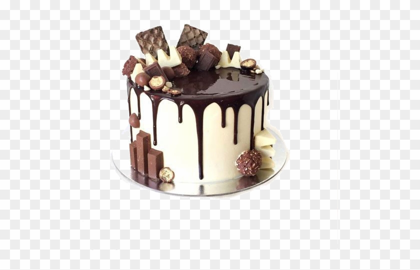 Cakes Chocolate Explosion Cake, Chocolate Drip Cake, - Как Украсить Торт Печеньем И Шоколадом Clipart #4758672