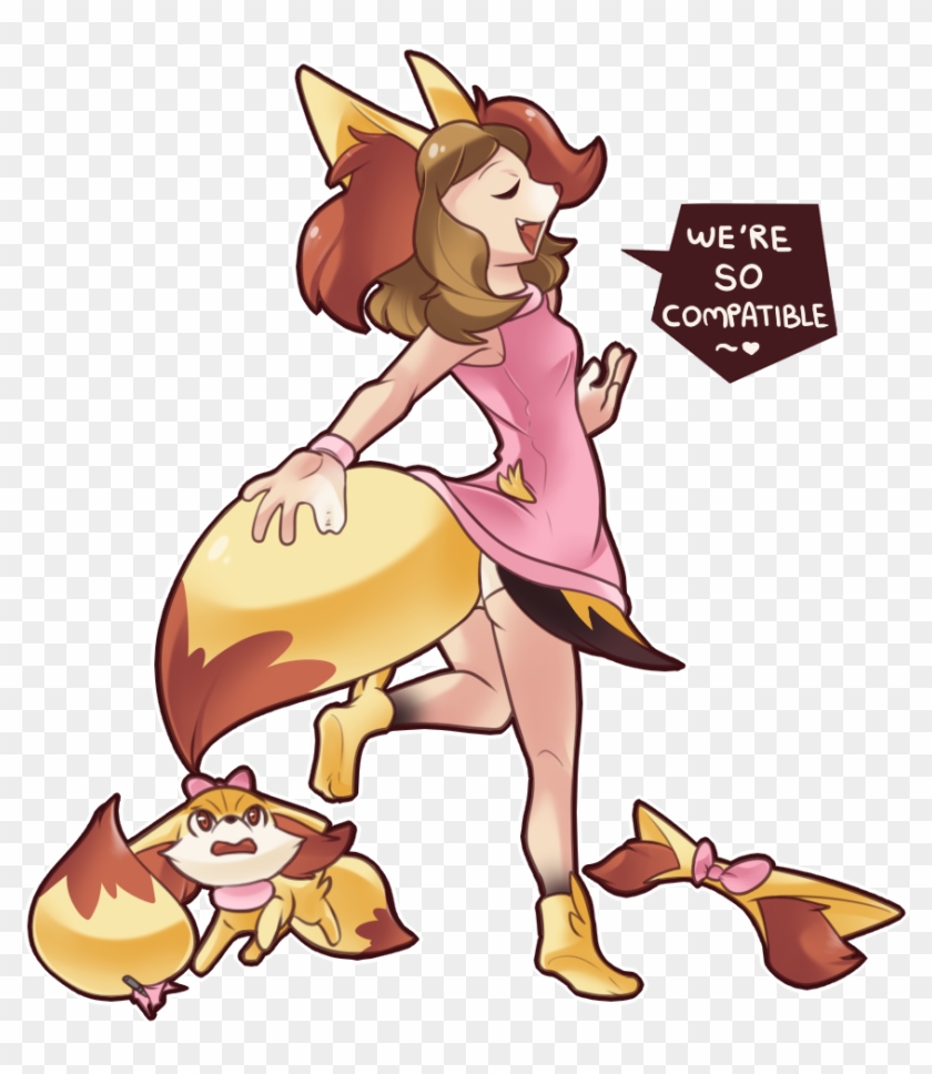 Serena Performing On Stage With Fennekin - Pokemon Serena Fennekin Tf Clipart #4759230