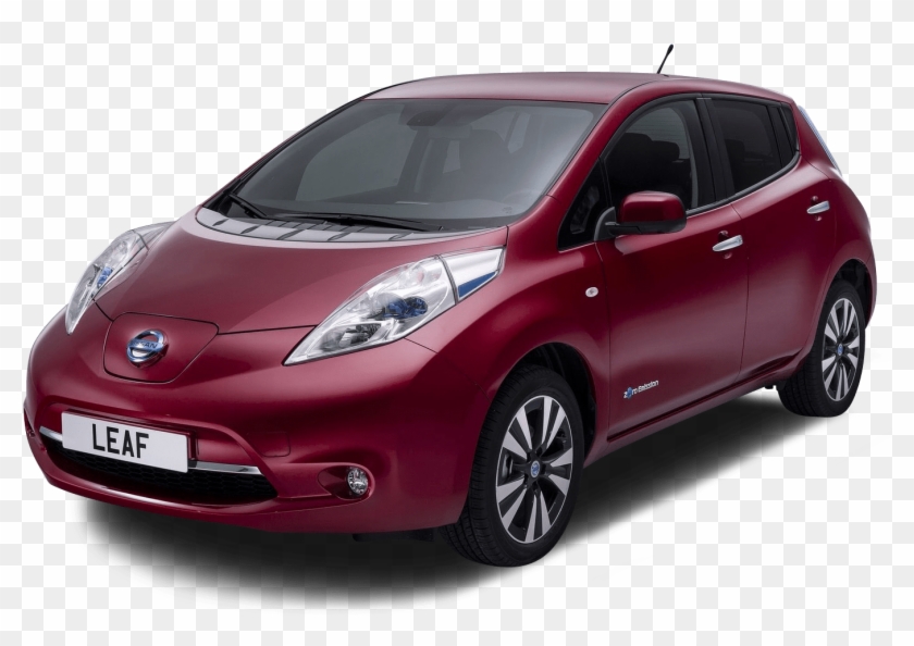 New Nissan Leaf Red Magnetic Clipart