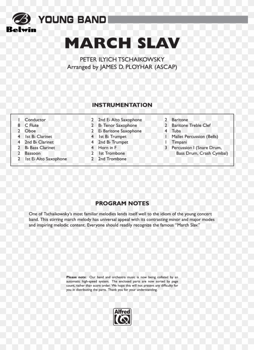 Click To Expand March Slav Thumbnail - Children's March Percy Grainger Clipart #4759580