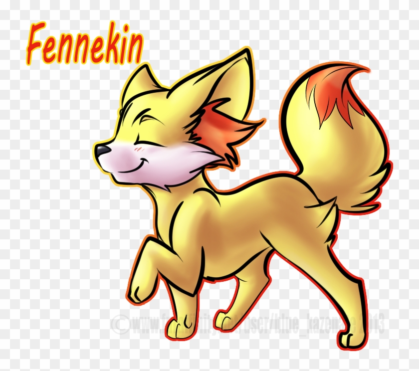 Pokemon X/y Fire Starter Fennekin - Cartoon Clipart