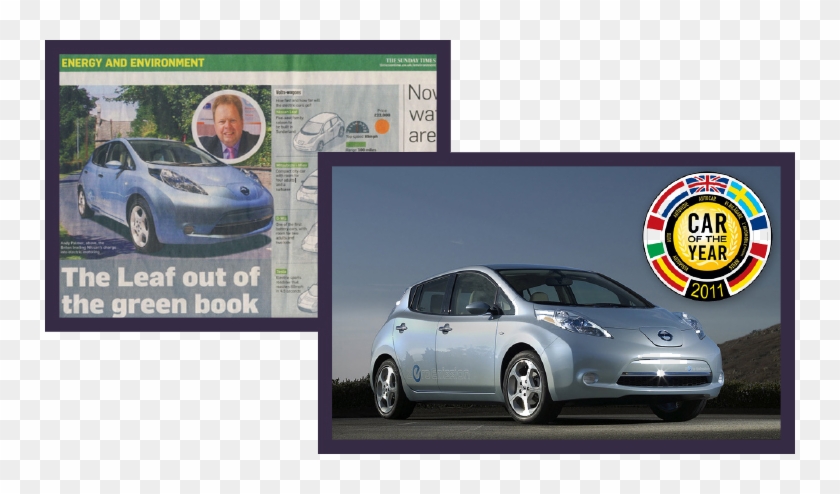 Nissan Leaf Pr Campaign - Car Of The Year 2011 Clipart #4759743