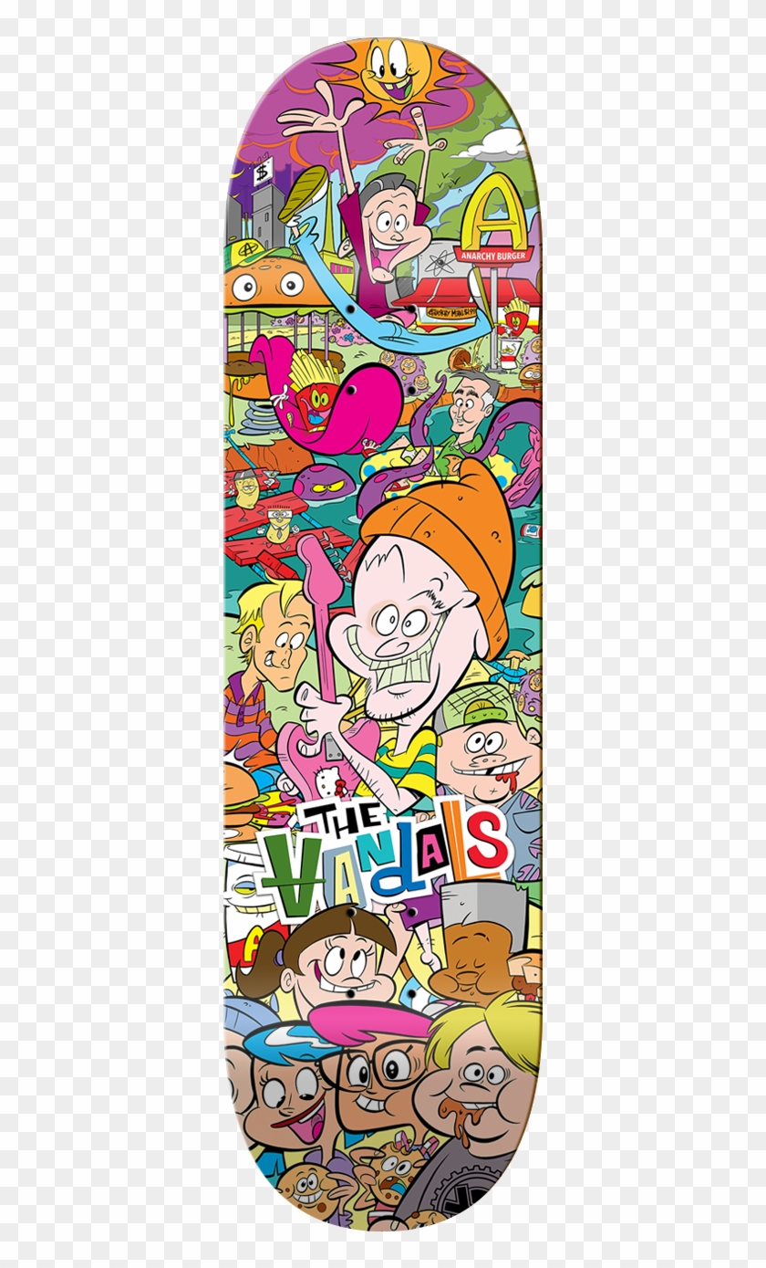 The Vandals "anarchy Burger" Vannen Skateboard Deck - Vandals Clipart #4760498