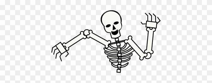 Graphic Black And White Stock How To Draw A Easy Guides - Skeleton Cartoon No Background Clipart