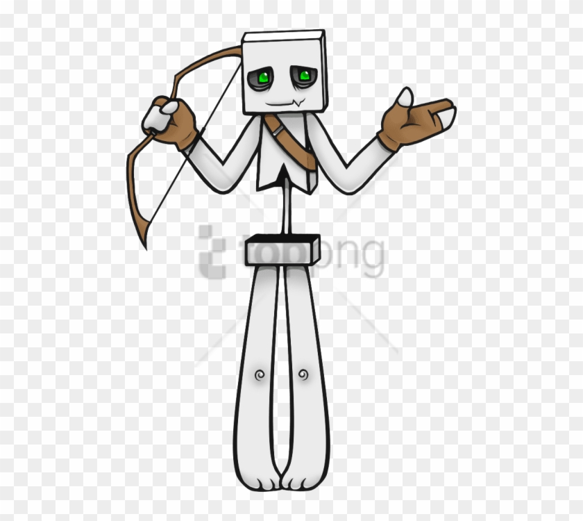 Cute Skeleton Drawing Png Image With Transparent Background - Cartoon Minecraft Skeleton Clipart