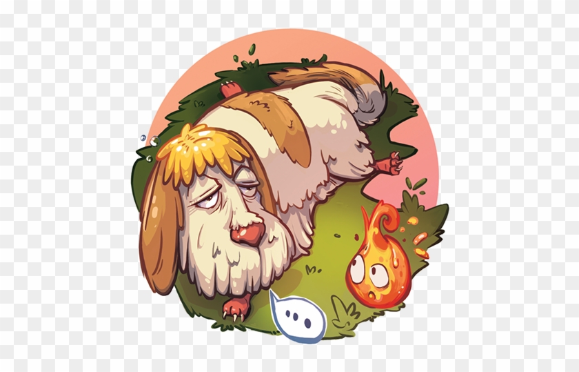 Howl's Moving Castle Heen And Calcifer - Ghibli Museum Clipart #4761231