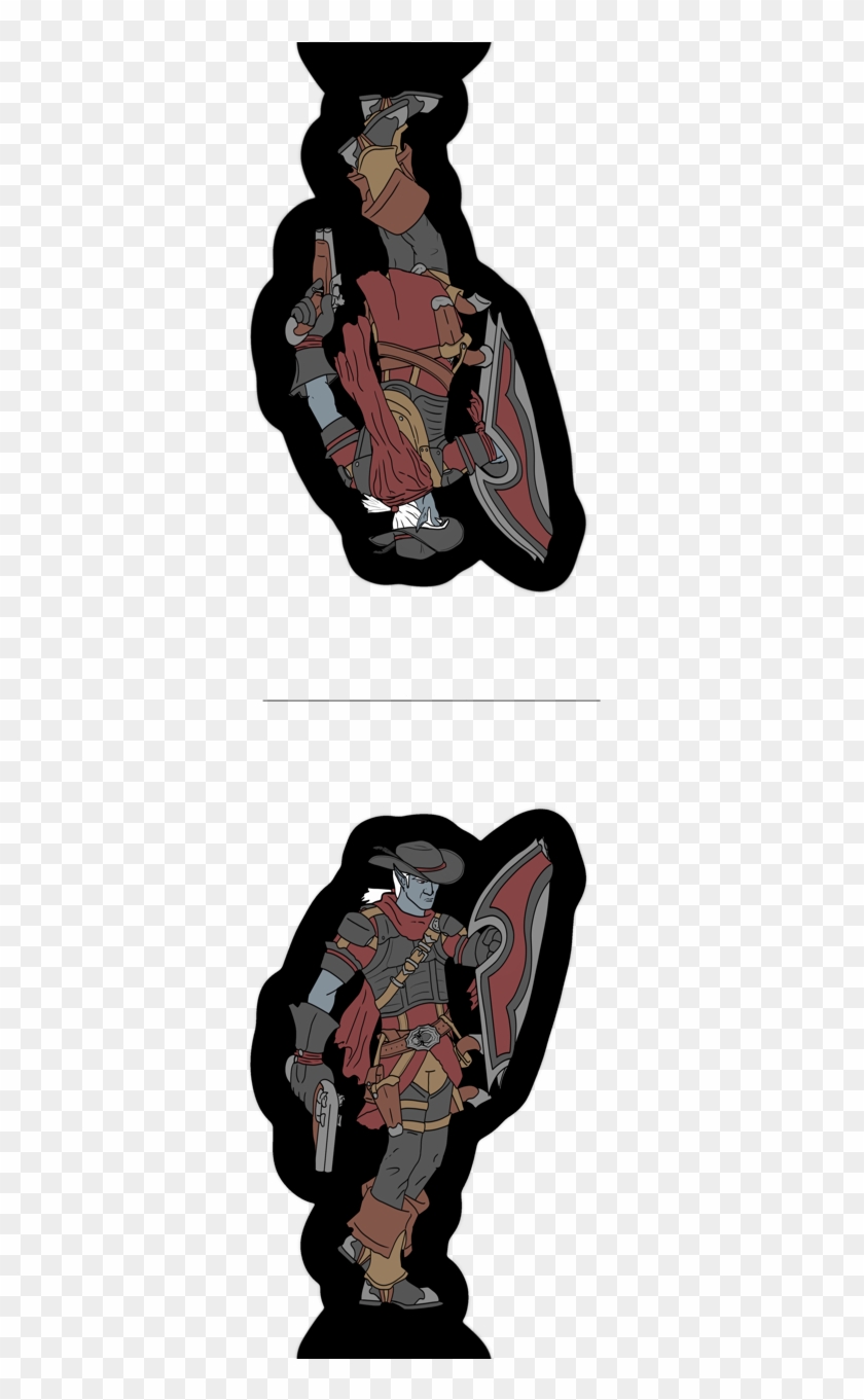 Drow Gunslinger - Cartoon Clipart #4762035