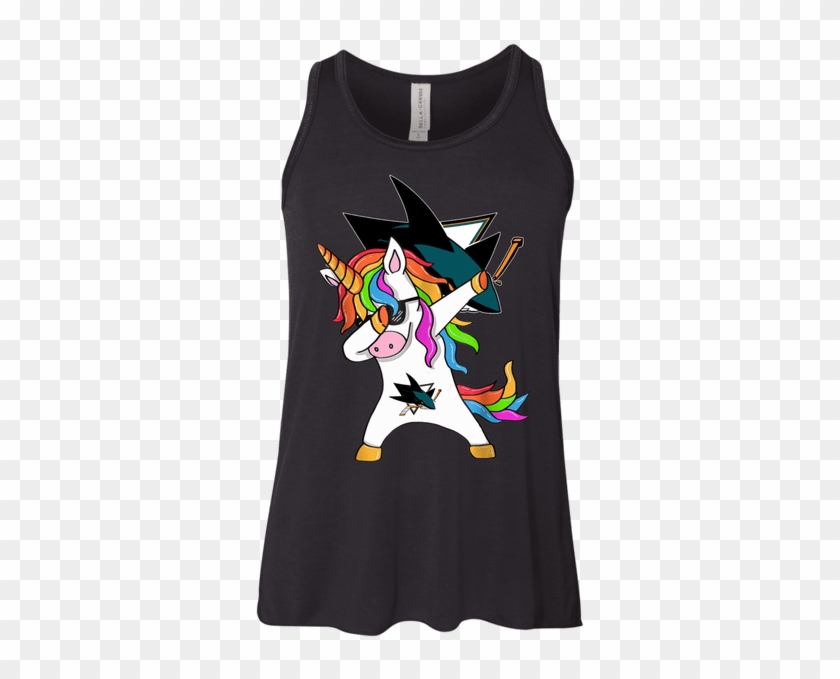 Dabbing Hip Hop Unicorn Dab San Jose Sharks Shirt Youth - San Jose Sharks Clipart #4762739