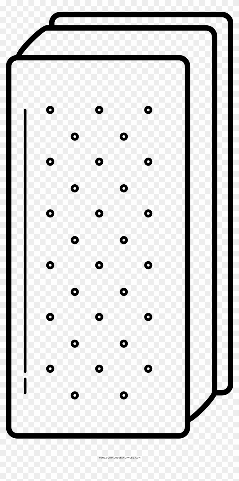 Ice Cream Sandwich Coloring Page Clipart