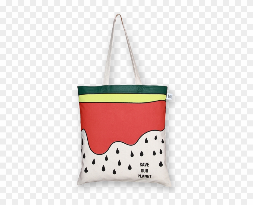 Cotton Tote Bag Watermelon Natural-ecoright - Tote Bag Clipart #4763207