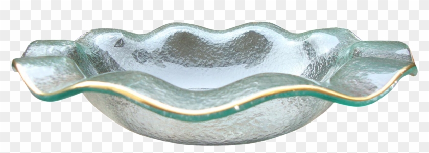 Transparent Bowl Wavy Glass - Ceramic Clipart #4763309