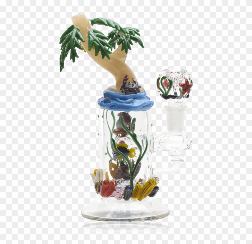Mini Rig Paradise Island Glass Water Pipe - Empire Glassworks Mini Rig Clipart