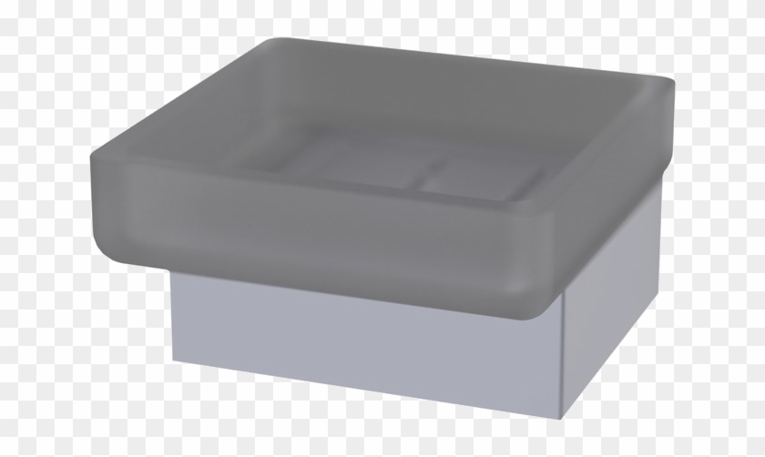 Soap Dish Holder Project Chrome Brass / Frosted Glass - Ottoman Clipart