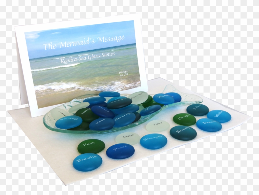The Mermaid's Message Replica Sea Glass Stones From - Nutraceutical Clipart #4763785