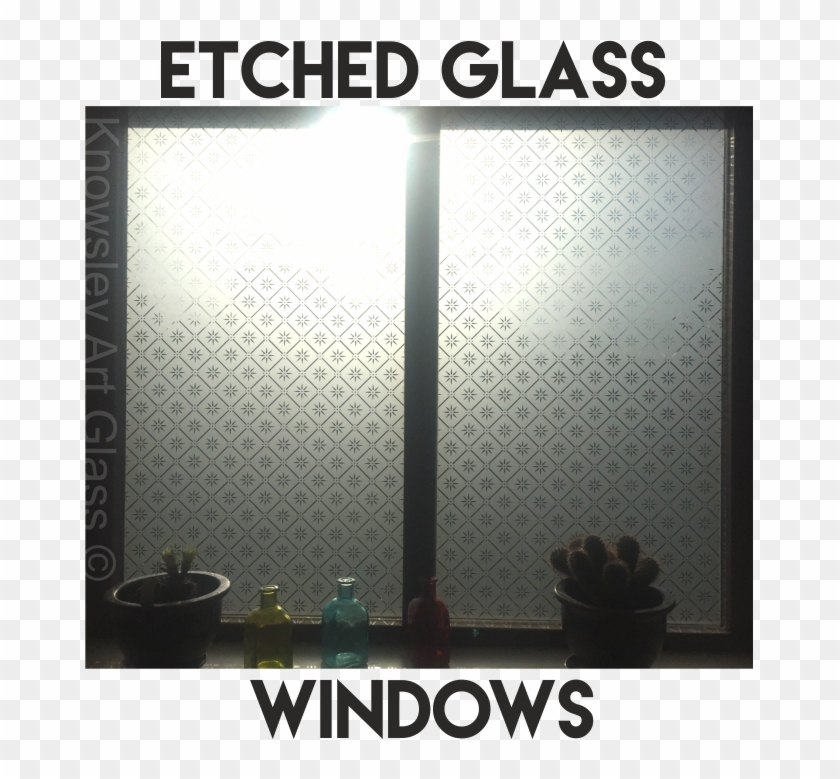 Etched Glass Window - Poster Clipart
