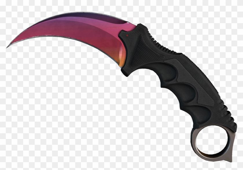 Karambit - Fade - Gambit Knife Cs Go Clipart #4764329