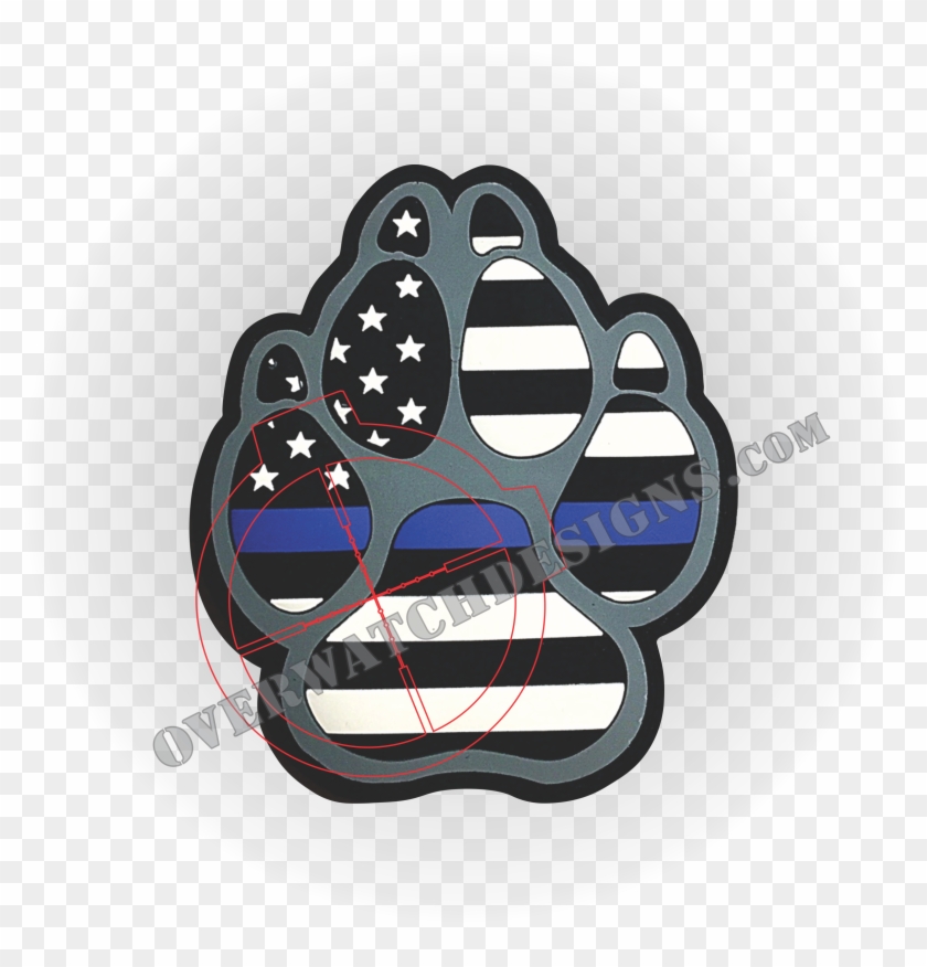 Blue Line K9 Paw Patch Tbl - Luge Clipart #4764683