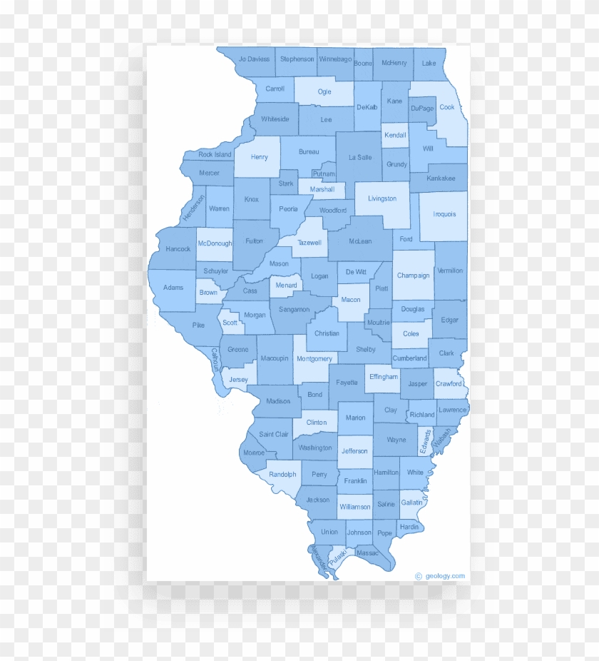 Illinois Tscm Bug Sweep - County Map Of Illinois Clipart #4764718