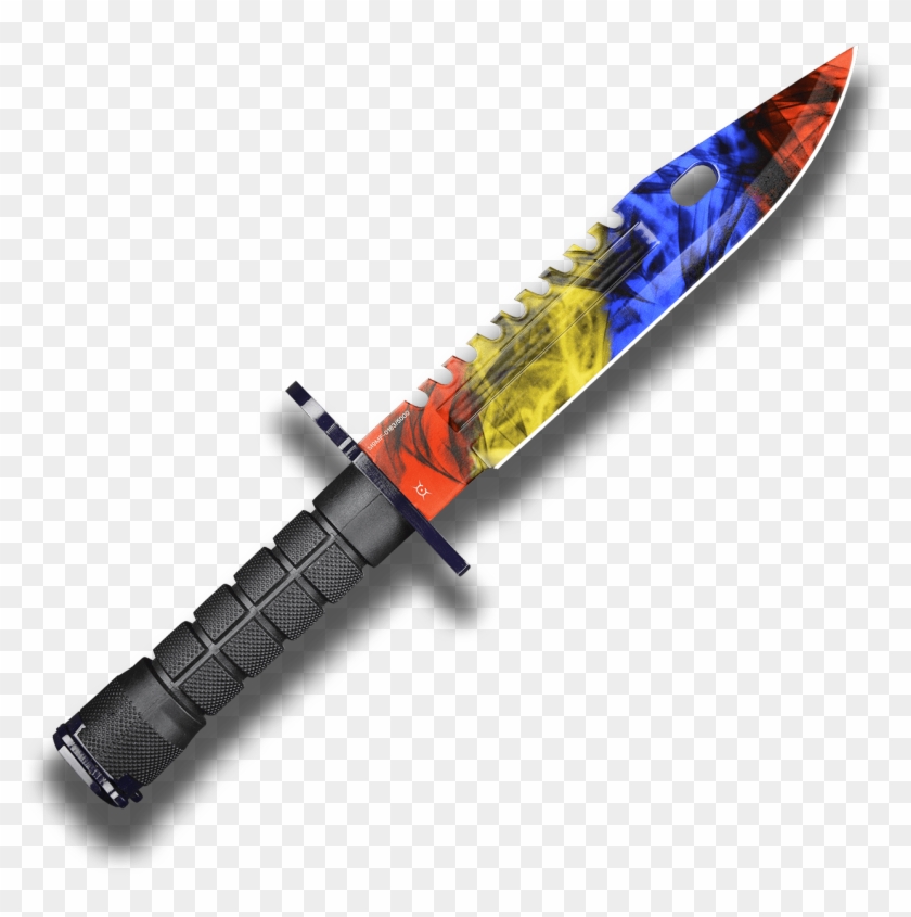 M9 Bayonet Ruby - Bayonet Knife Marble Fade Clipart