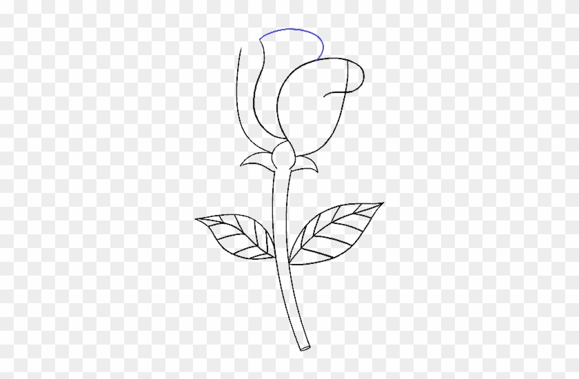 Flower Drawing Simple - Roses Drawing Simple Clipart