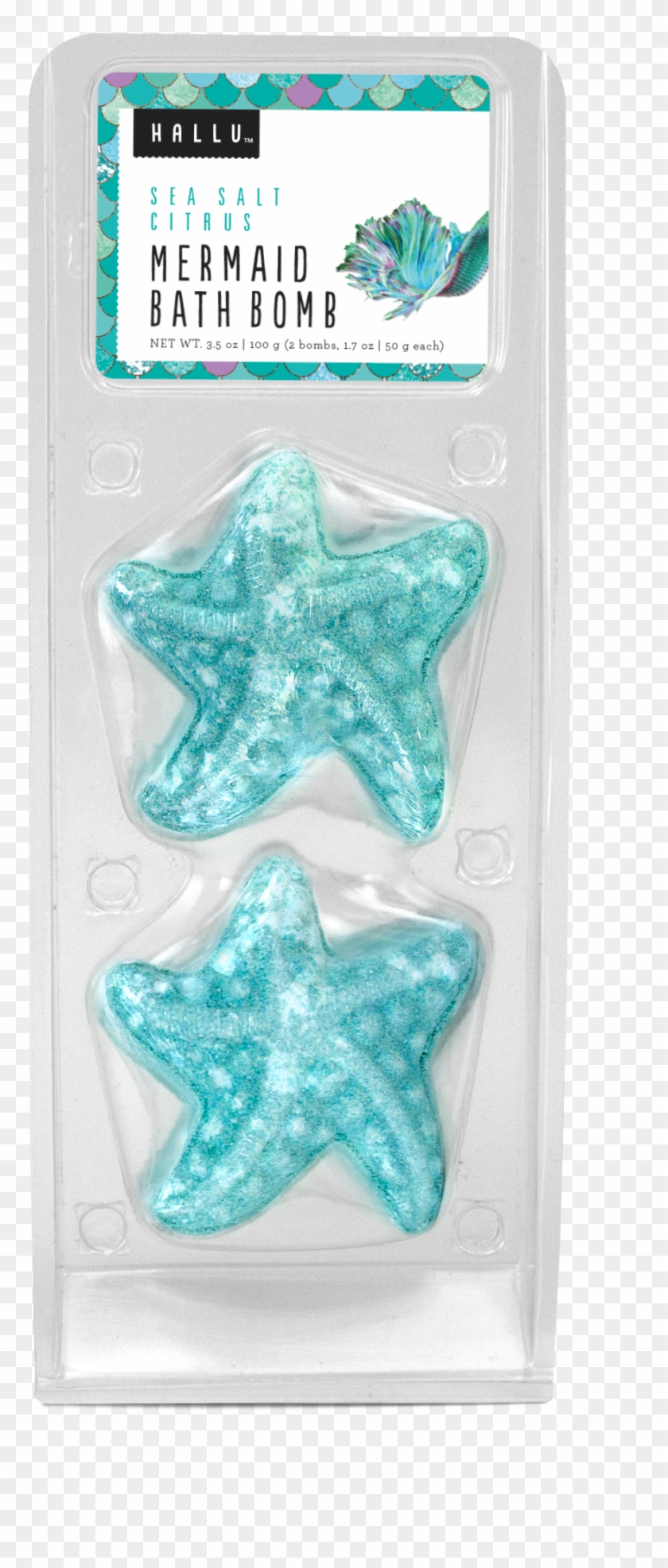 Hallu Mermaid Shell Bath Bomb, Sea Salt Citrus Scent - Sock Clipart #4765514