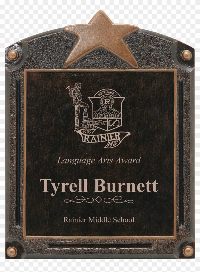 Blank W/star Legends Of Fame Resin Plaque Clipart #4766041