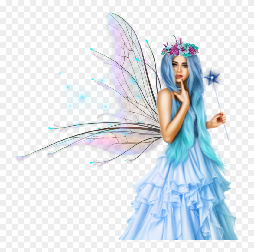 #beautiful #blue #fairy #light I'm Excited To See Your - Fairy Clipart